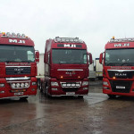 trucks MJI Transport Roll On Roll Off Trailer Services Across Europe