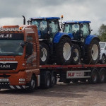 Lorry Carrying Tractors Heavy Haulage Specialists MJI Transport Ireland and UK